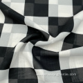 Polyester Digital Plaid Printing Fabric for Women Dress